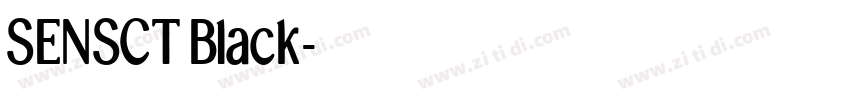SENSCT Black字体转换